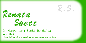 renata spett business card